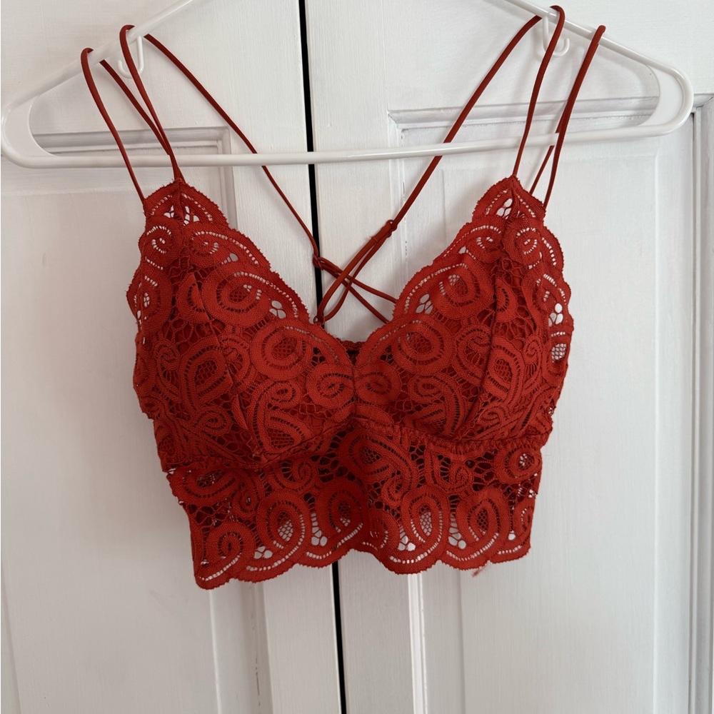 Pink burnt orange bralette